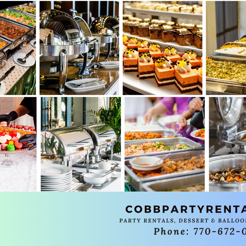 CobbPartyRentals- Present your treats in style 
