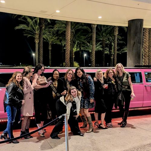 We rented pink limo services for my sister's 50th 