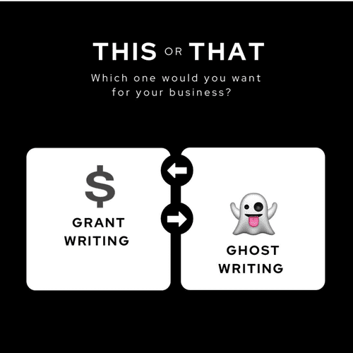 Grant Writing or Ghost Writing Support