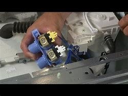 Checking water intake valves on a washer