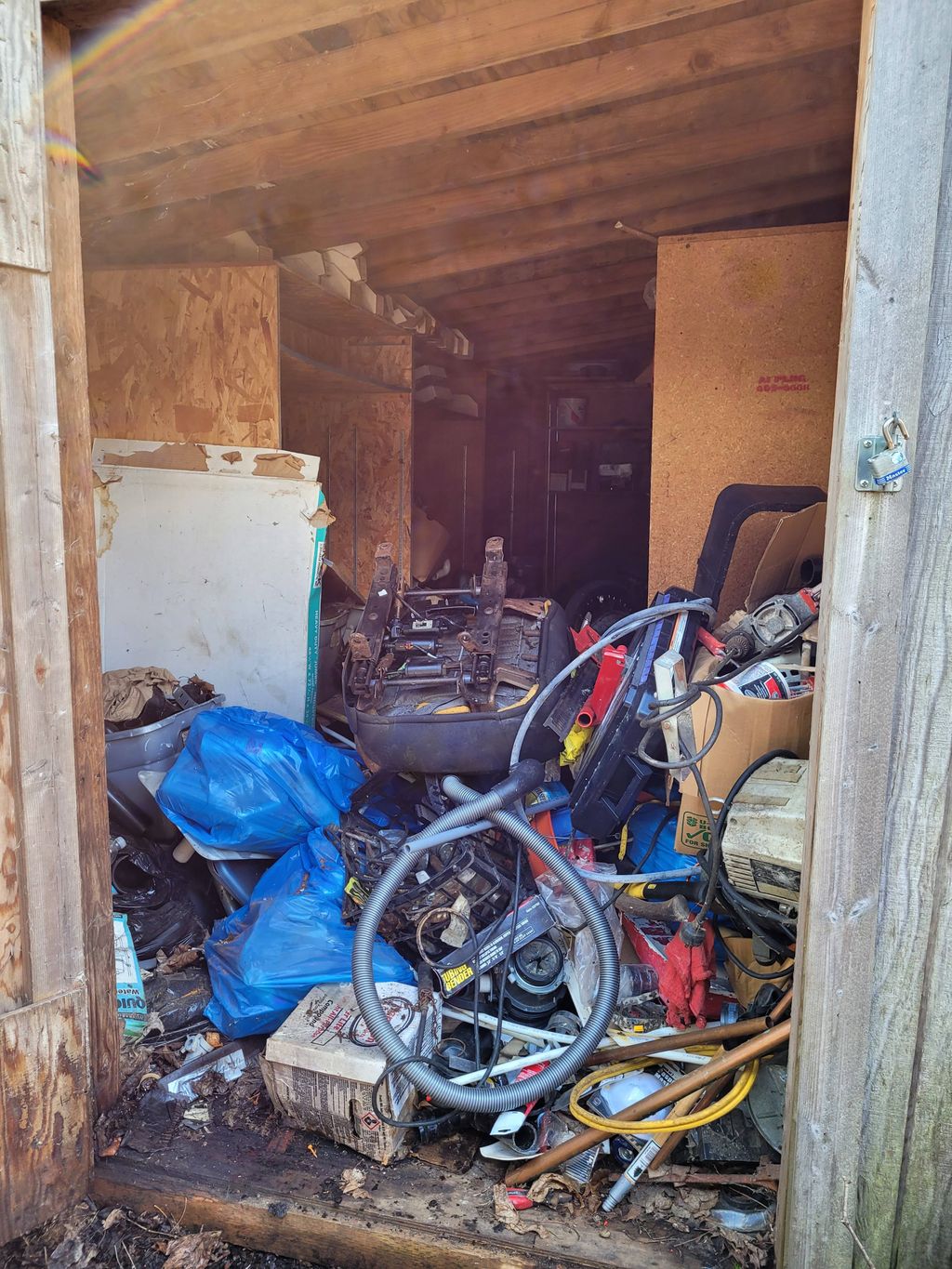 Before - Left Side of the shed
