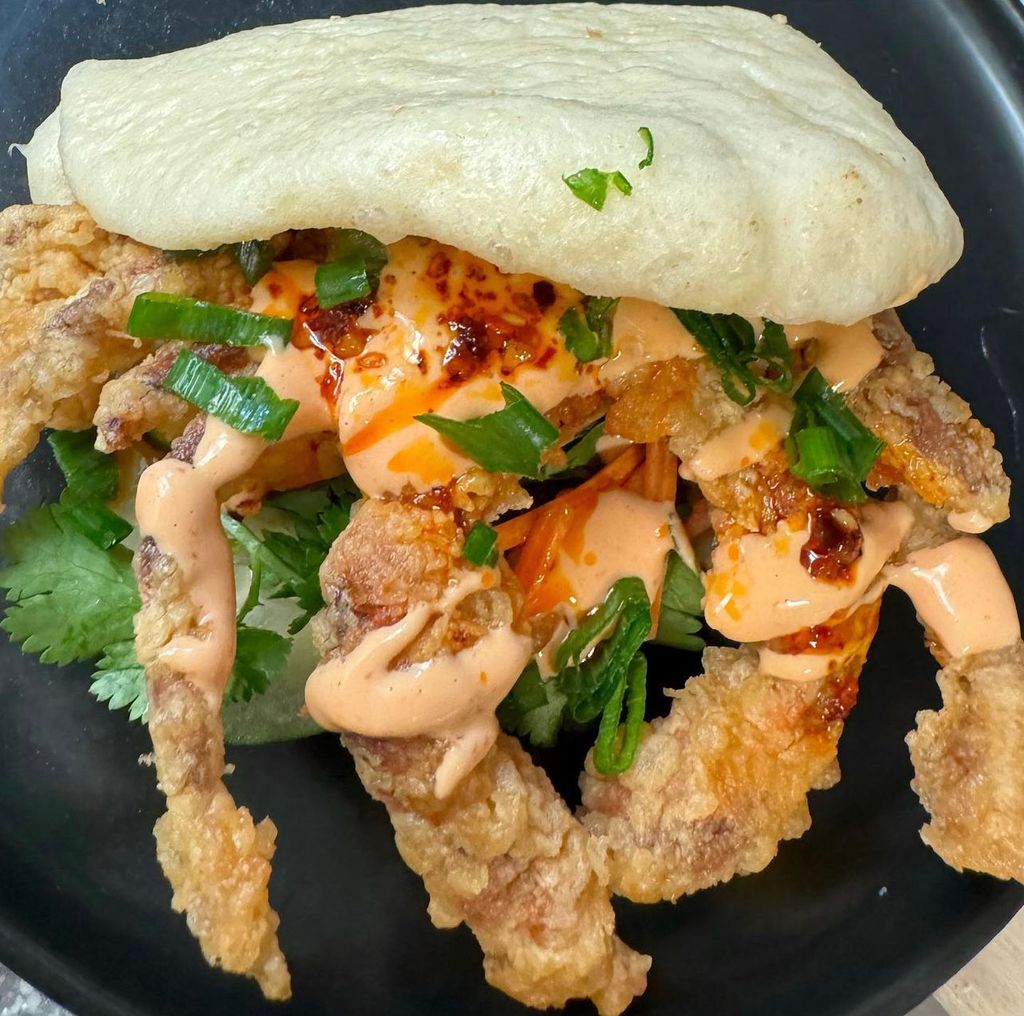 soft shell spicy crab bao 