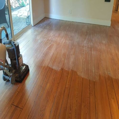 Hardwood floor restoration