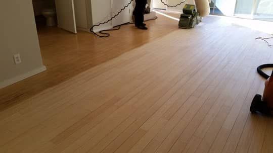 Hardwood floor refinishing