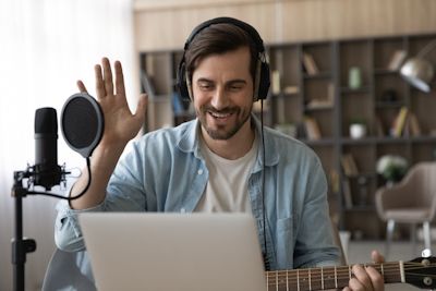 Equipped and ready for your online music lesson!