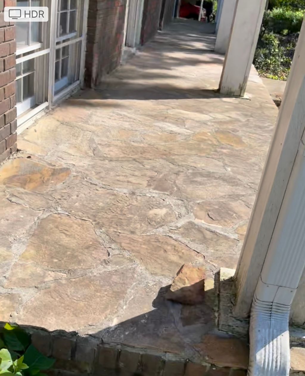 Flagstone Patio Before