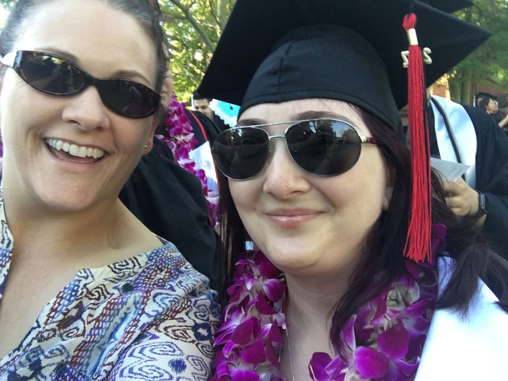 I helped Sarah through her math courses at CSUN. 