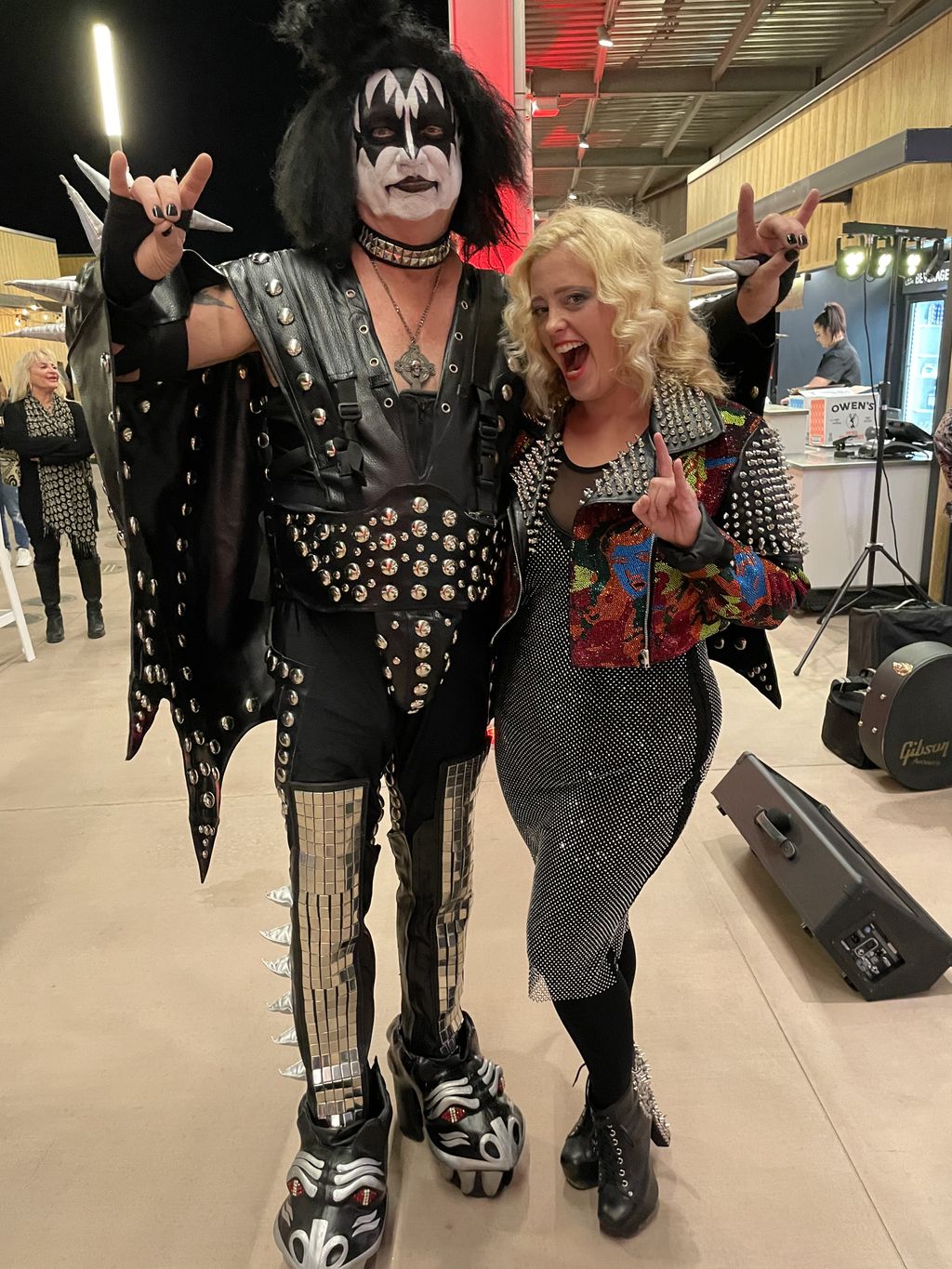 Having fun with KISS at Acrisure Arena
