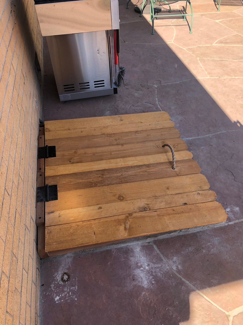Crawlspace door rebuilt and waterproofed 