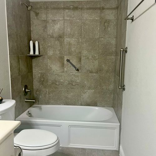 Sean and his team did a great job with our Bathroo