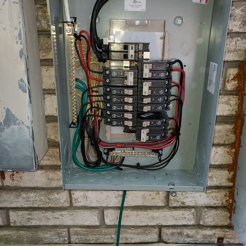 Circuit Breaker Panel or Fuse Box Installation