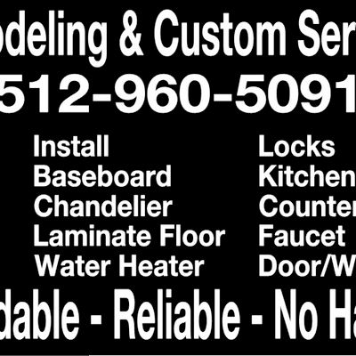 Avatar for Jireh remodeling $Custom services