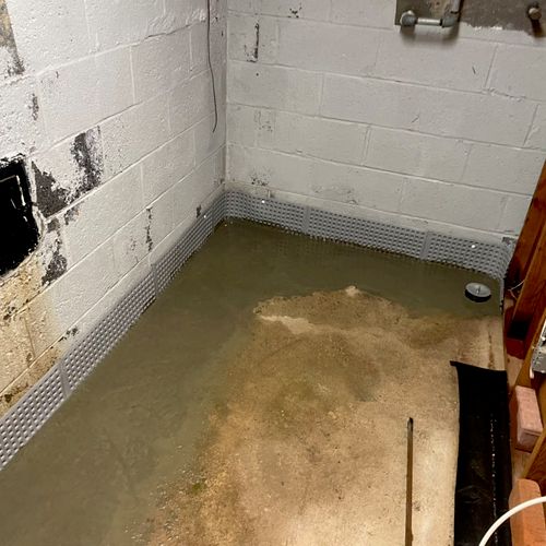 I needed to waterproof my basement cinder block wa