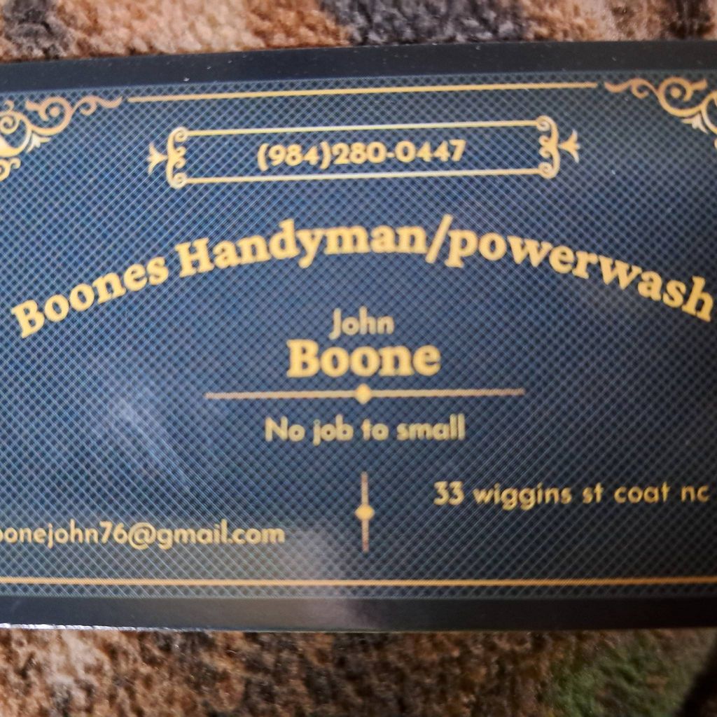 Boones Handyman and powerwash