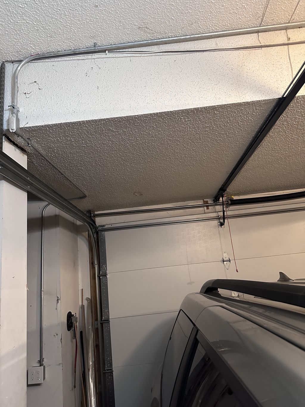 Added garge outlets with conduit.