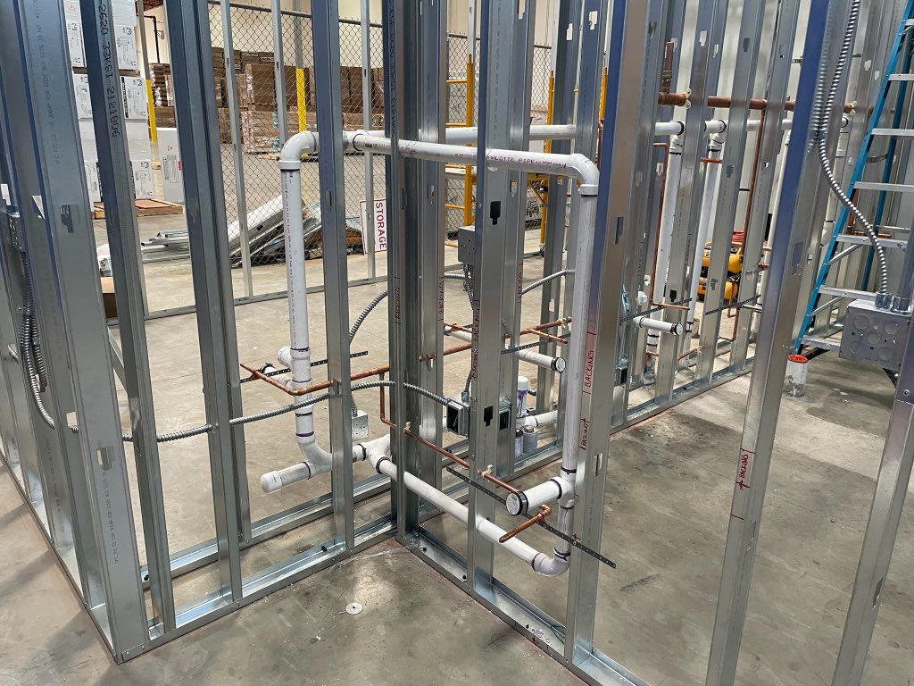 Rough-in plumbing 