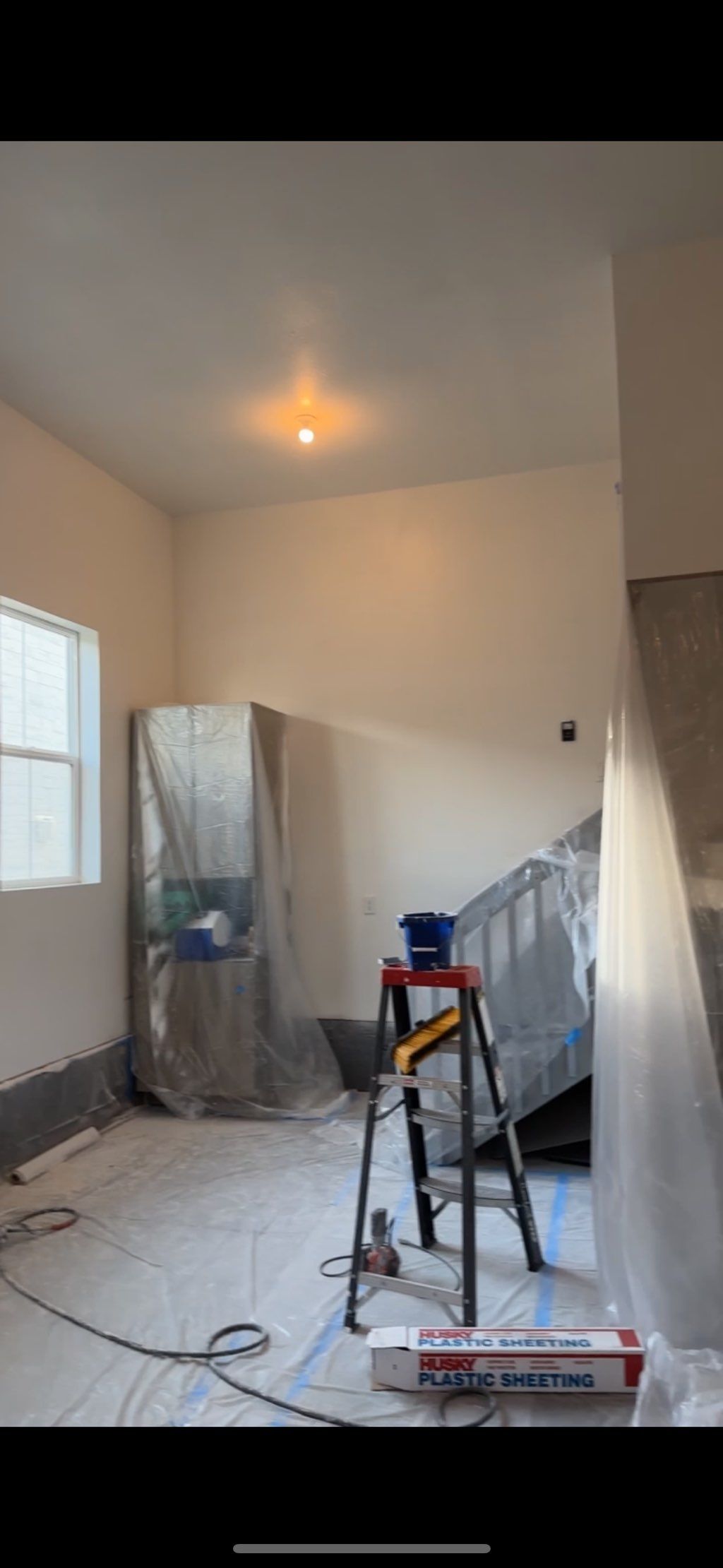 Textured and painted garage 
