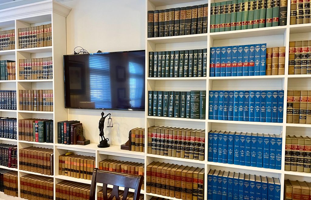 Law Wall in Kathy's office