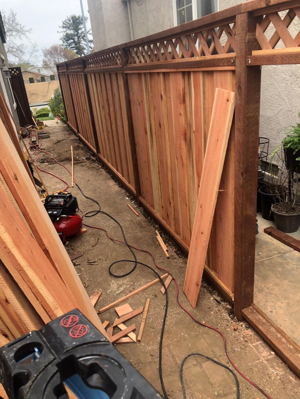 Fence installation