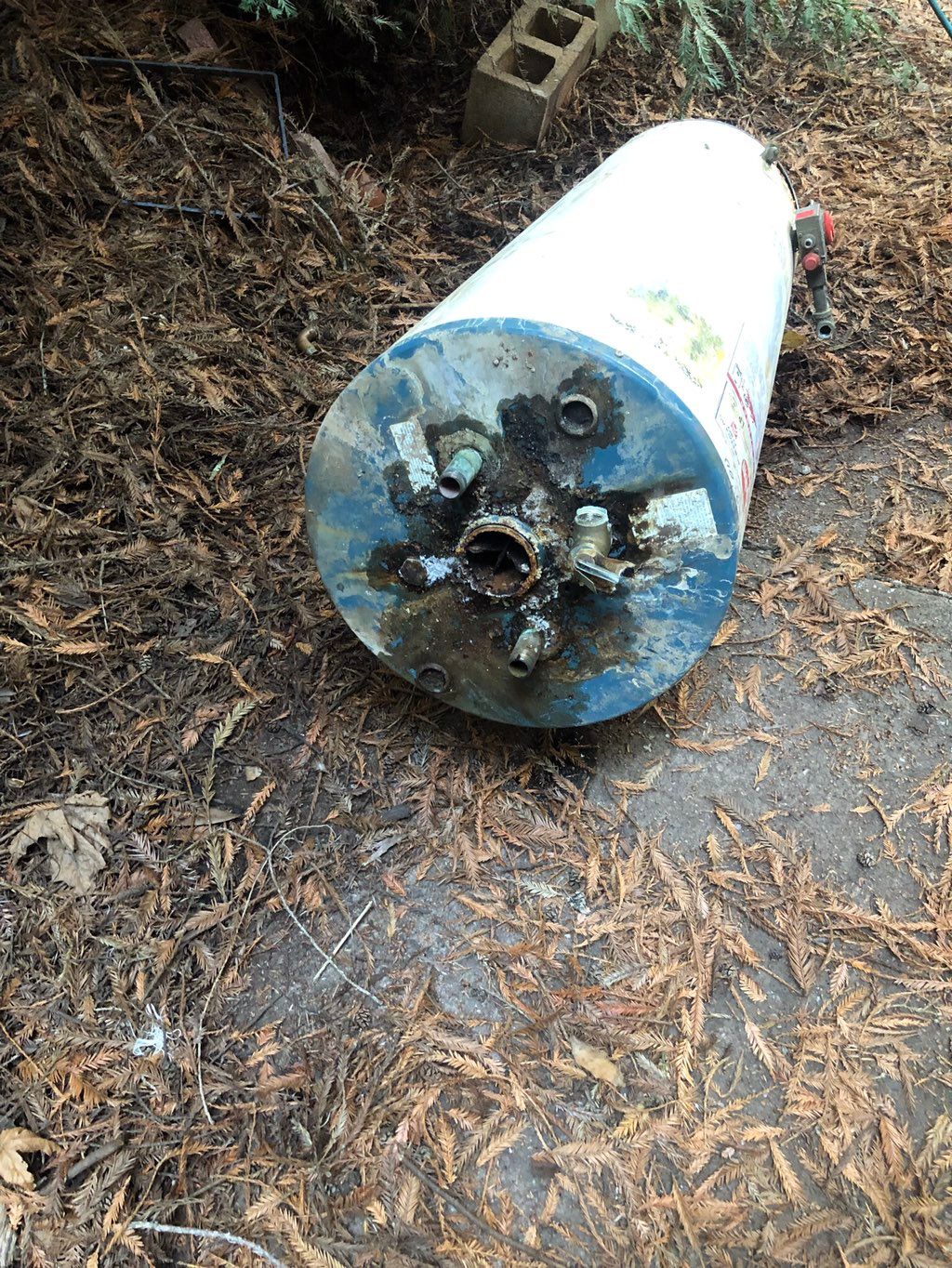 Removed old water heater