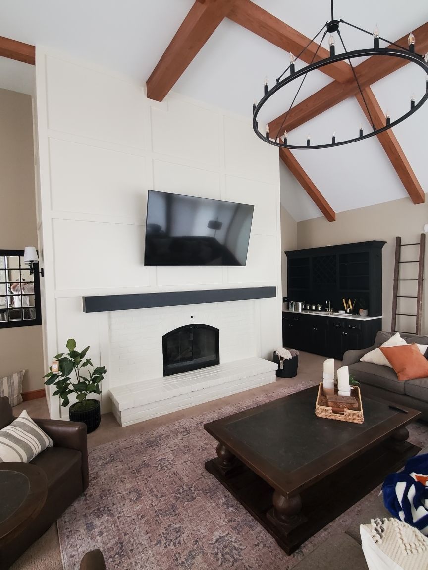 fireplace transformation