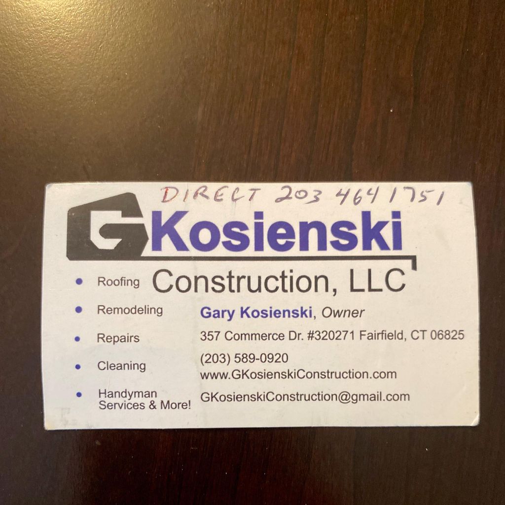 GKosienski Construction, LLC