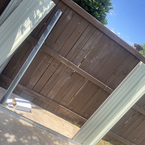 Outside shed build for $350