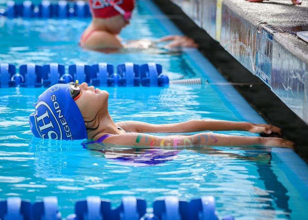 Beginners Backstroke start position 