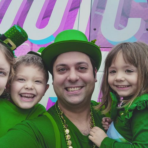 My family & I dressed for St.Paddy's Day