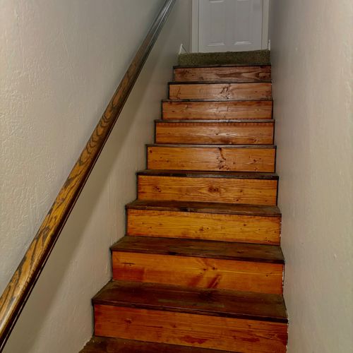 He rebuilt a staircase, work was excellent and not