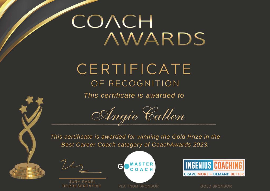 Angie Callen, awarded Best Career Coach of 2023 by