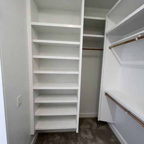 Closet and Shelving System Installation