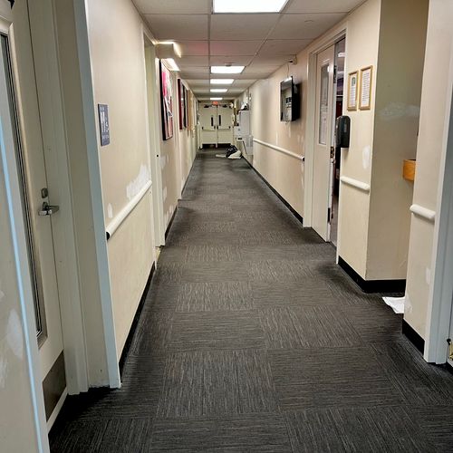 Before pic of Employee hallway : The Hotel Hershey