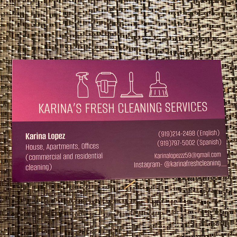 Karina’s fresh cleaning services