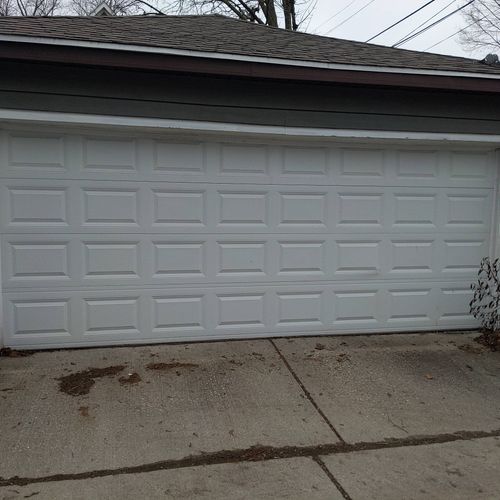 new garage door installed 
