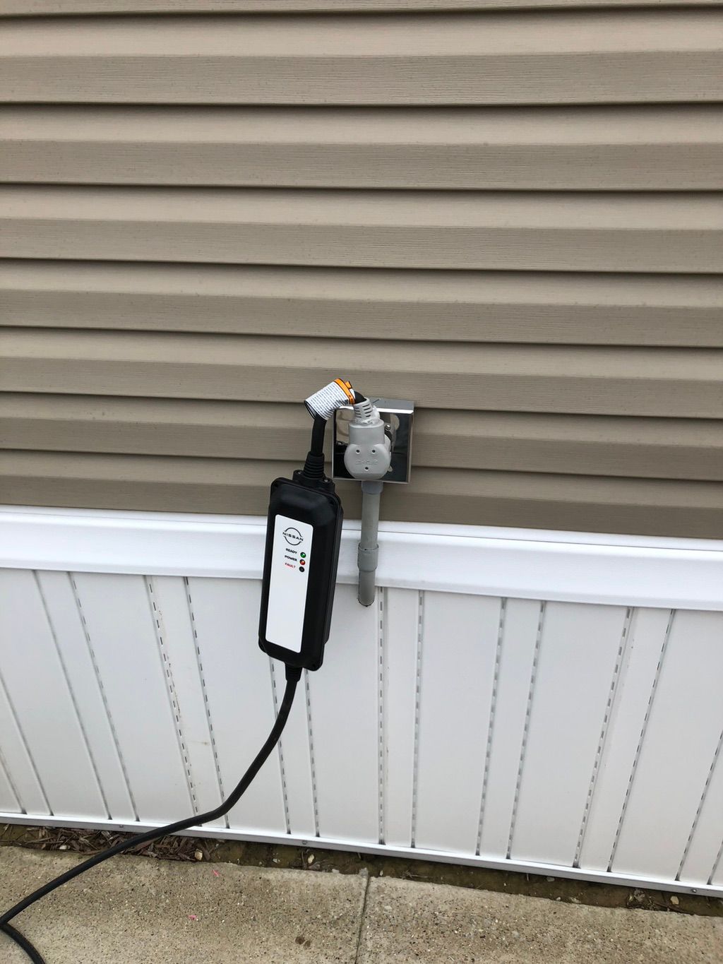 Installed 50 amp circuit breaker and 250 volt EV c