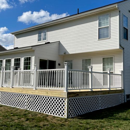Replace deck boards while reinstalling existing ra