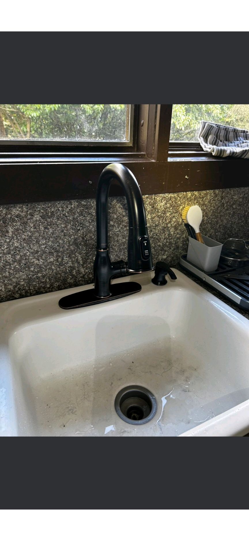 Denis got our sink replaced and solved our water p