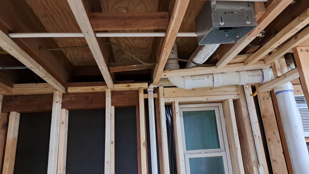 bathroom build in basement. pt1
