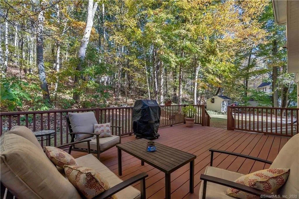 Repaired and refinished back porch