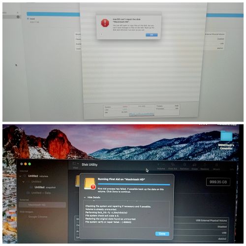 Mac could not repair disk- I recovered data & I up