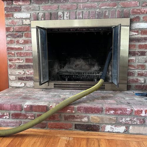 My wife looked for a chimney repair service. 
We f