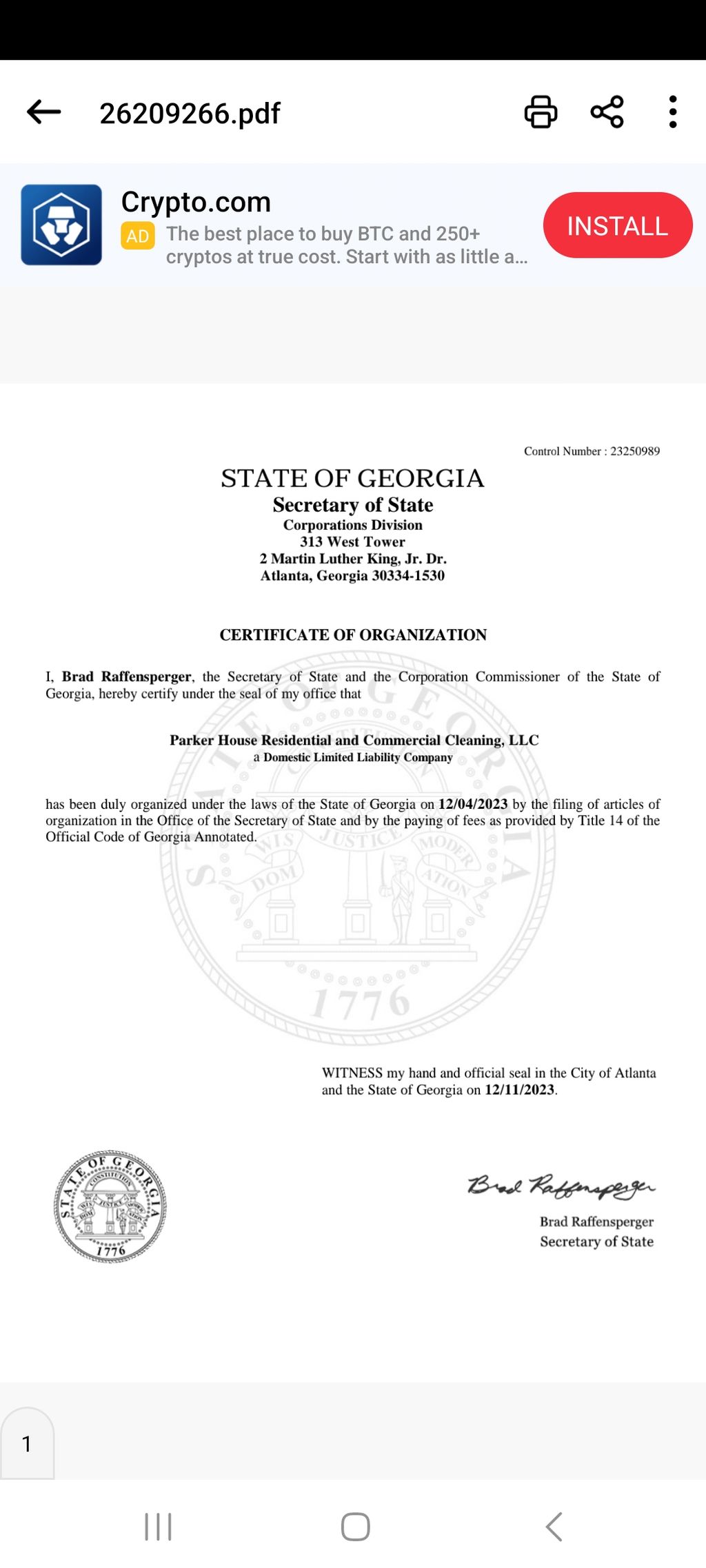 Business License