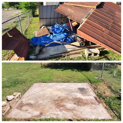 Shed Demo and Clean up..