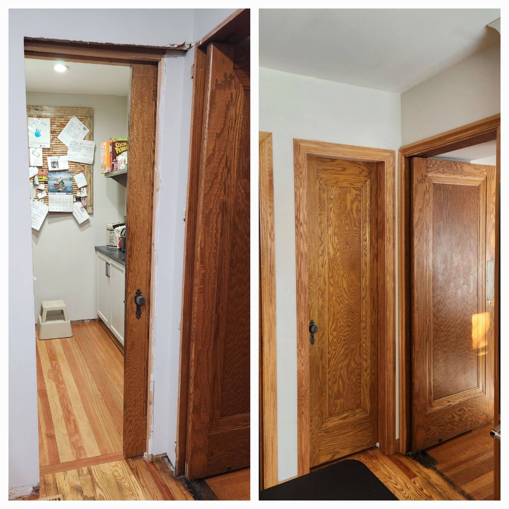Pocket door jamb and casing 