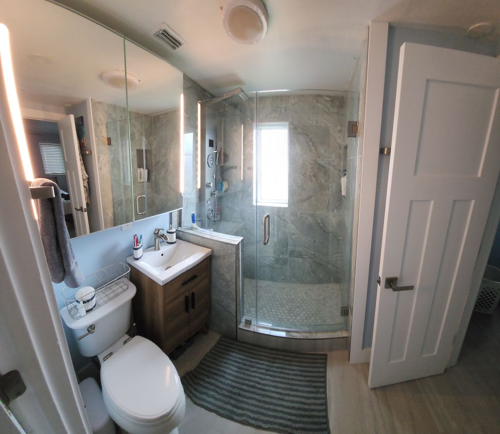 After w Walk-in Shower