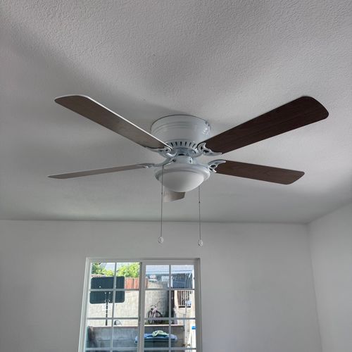 Ceiling fan installed 180$
