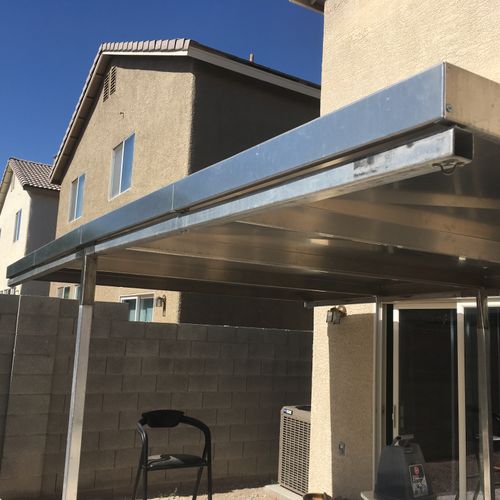 Portable and wind capable shade structure. Stainle