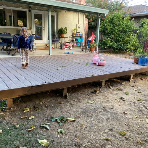 Old deck, removed and build back new with redwood 