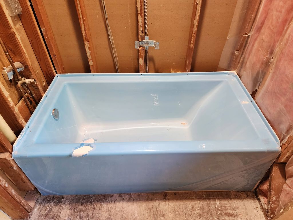 Tub replacement (blue is just protective plastic)